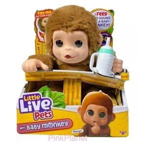 Little Live Pets My Baby Monkey Mango Interactive Toy 50+ Sounds & Reactions